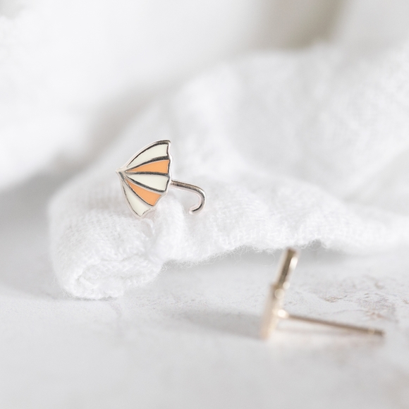 Mini Umbrella Studs (S925) - Only 1 left! - Picture 5 of 7